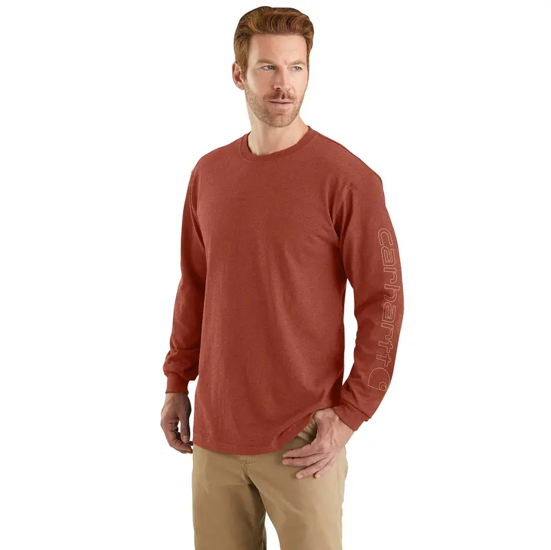 Carhartt Signature Logo Long Sleeve T-Shirt for Men
