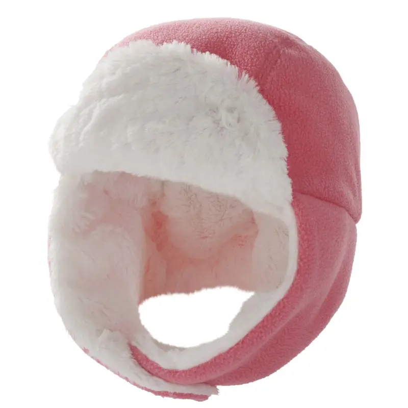 Carhartt Toddler Girls' Knit Sherpa Lined Logo Trapper Hat 1