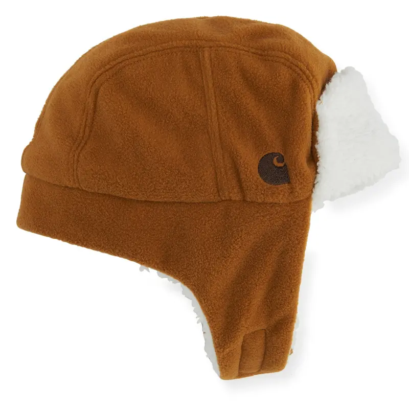 Carhartt Toddler Knit Sherpa Lined Logo Trapper Hat 1