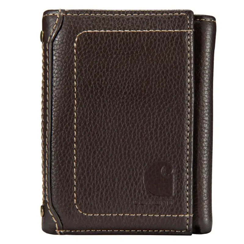 Carhartt Tri-Fold Wallet – Heavy-Duty Leather with RFID Shielding