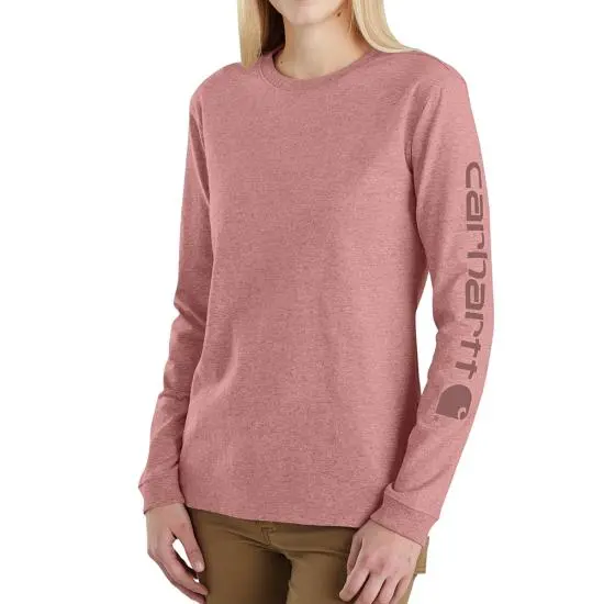 Carhartt Women’s Dearborn Loose-Fit Logo Long-Sleeve T-Shirt
