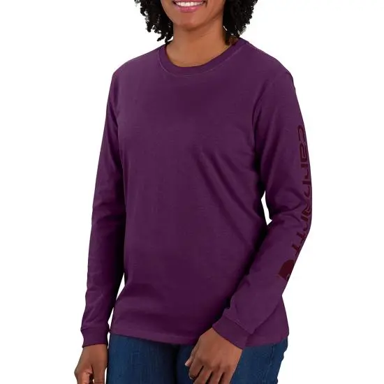 Carhartt Women’s Dearborn Loose-Fit Logo Long-Sleeve T-Shirt