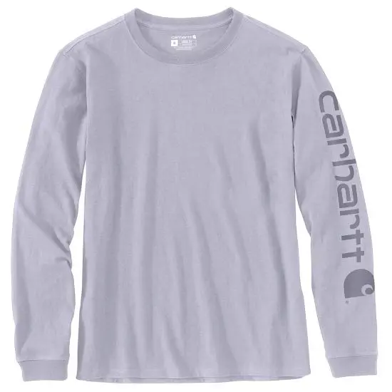 Carhartt Women’s Dearborn Loose-Fit Logo Long-Sleeve T-Shirt