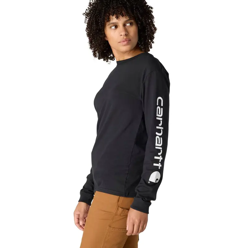 Carhartt Women's Dearborn Loose Logo Long Sleeve T-Shirt 2