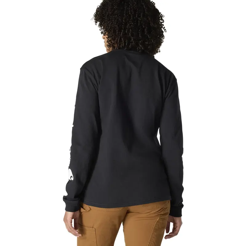 Carhartt Women's Dearborn Loose Logo Long Sleeve T-Shirt 4