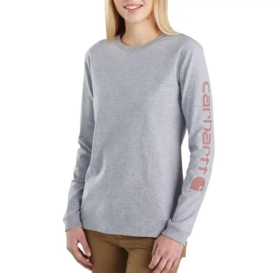 Carhartt Women's Dearborn Loose Logo Long Sleeve T-Shirt 5