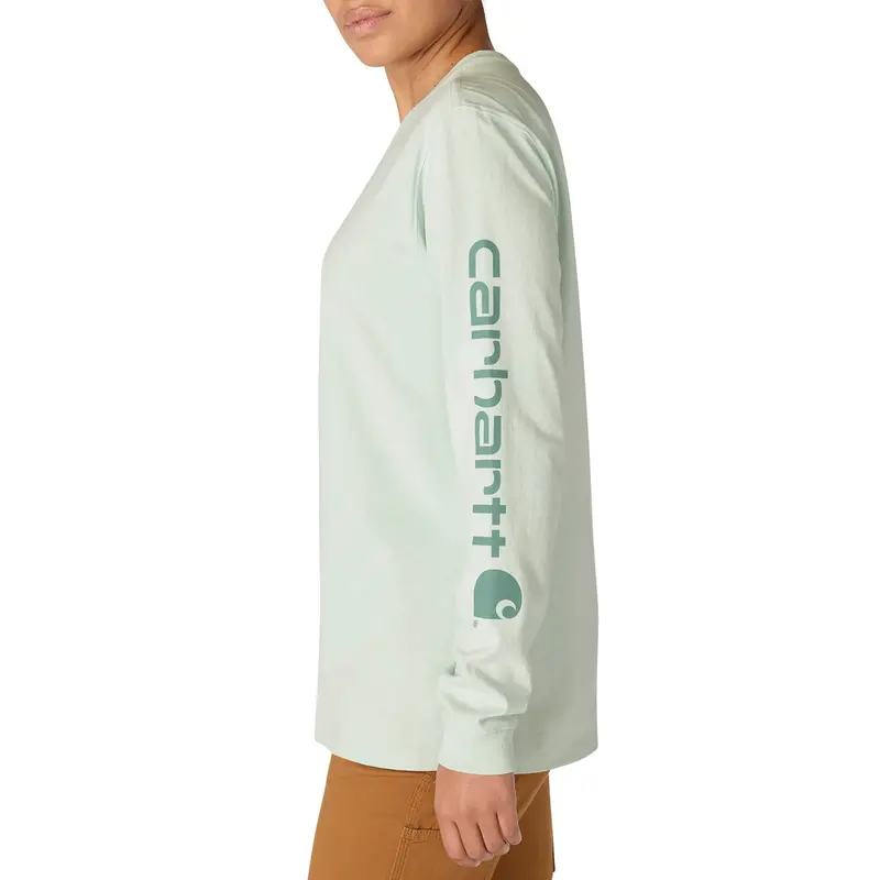 Carhartt Women's Dearborn Loose Logo Long Sleeve T-Shirt 7