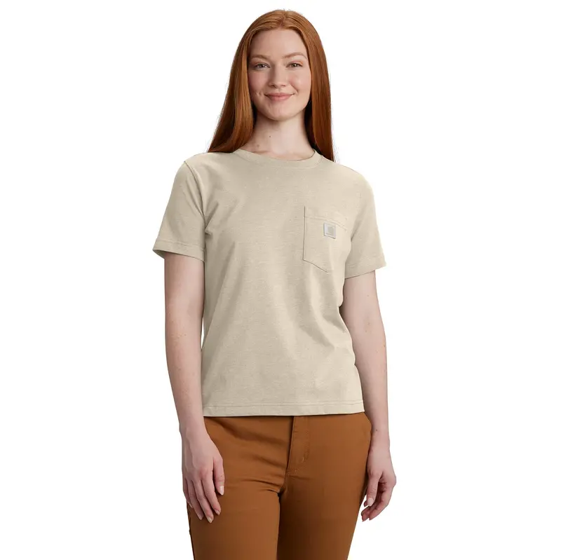 Carhartt Women's Relaxed Fit Lightweight Chest Pocket Short Sleeve T-Shirt 1