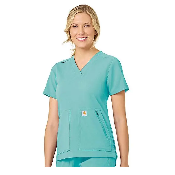 Carhartt Women's Rugged Flex® 4 Pocket V-Neck Scrub Top 1