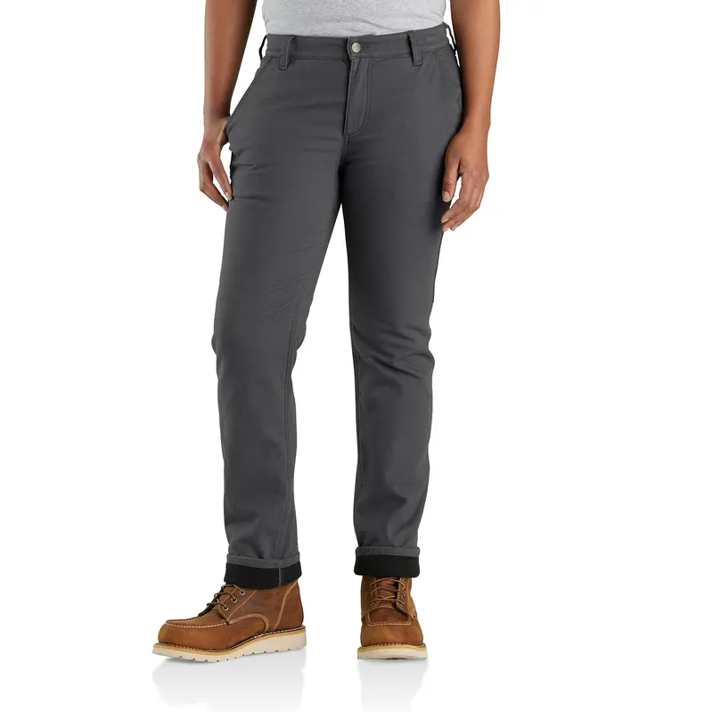 Carhartt Women's Rugged Flex® Relaxed Fit Canvas Fleece Lined Pant 1