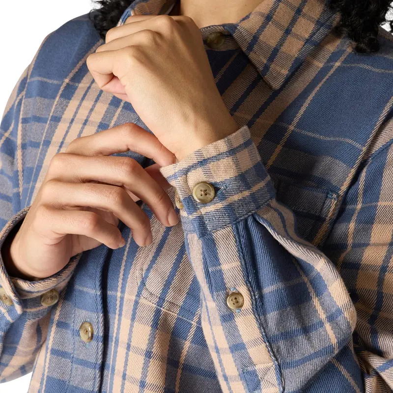 Carhartt Women's Tencel™ Loose Fit Twill Plaid Long Sleeve Work Shirt 10