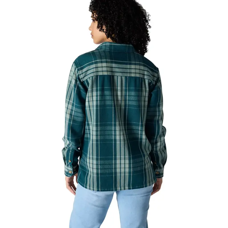 Carhartt Women's Tencel™ Loose Fit Twill Plaid Long Sleeve Work Shirt 5