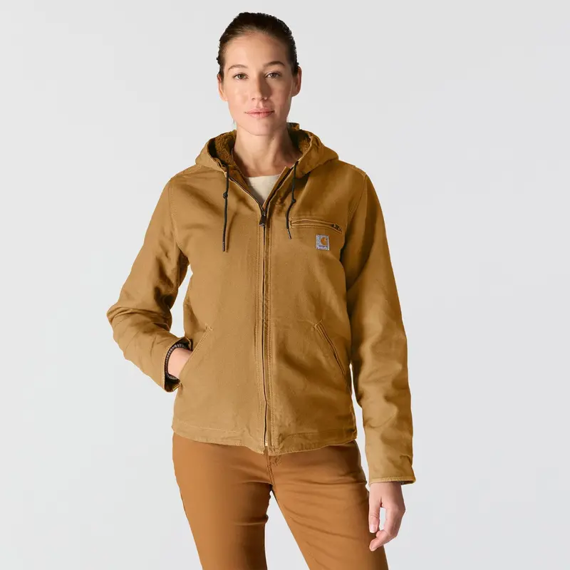 Carhartt Women's Washed Duck Sherpa Jacket 10