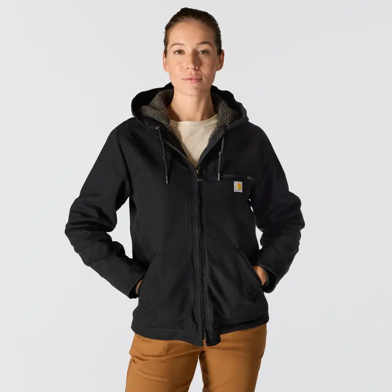 Carhartt Women's Washed Duck Sherpa Jacket 3