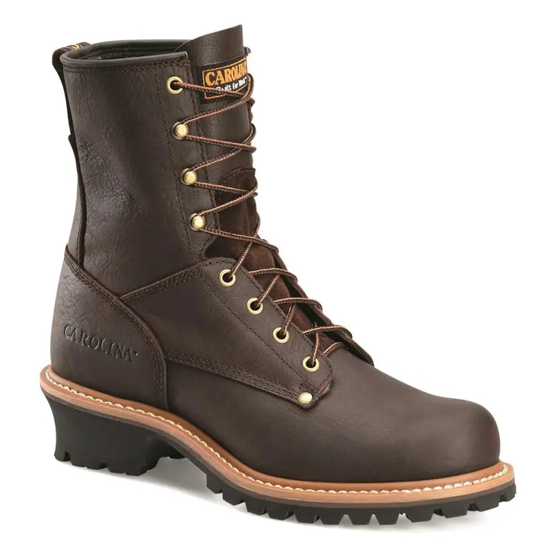 Carolina 8" Safety Toe Brown Logger #Ca1821 (Discontinued) 1