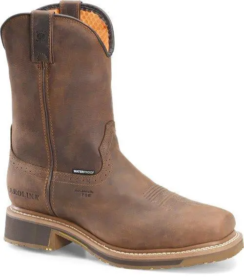 Carolina Men’S 10” Anchor Waterproof Composite Square Toe Roper #Ca8536 1
