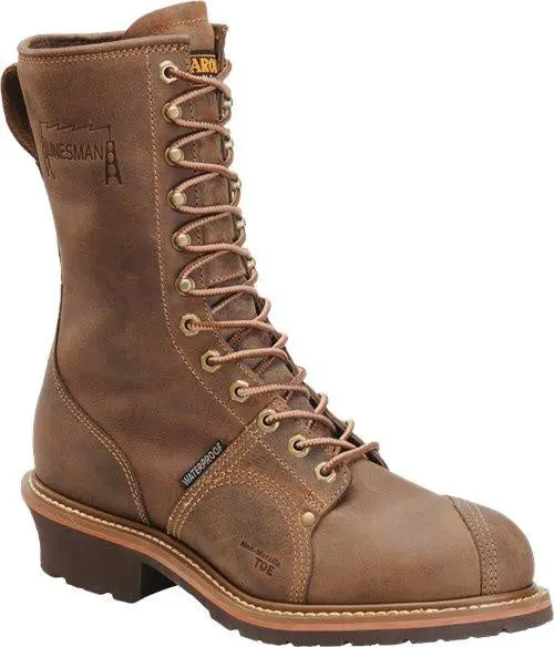 Carolina Men's 10" Waterproof, Composite Toe, Linesman Boot #Ca1904 1