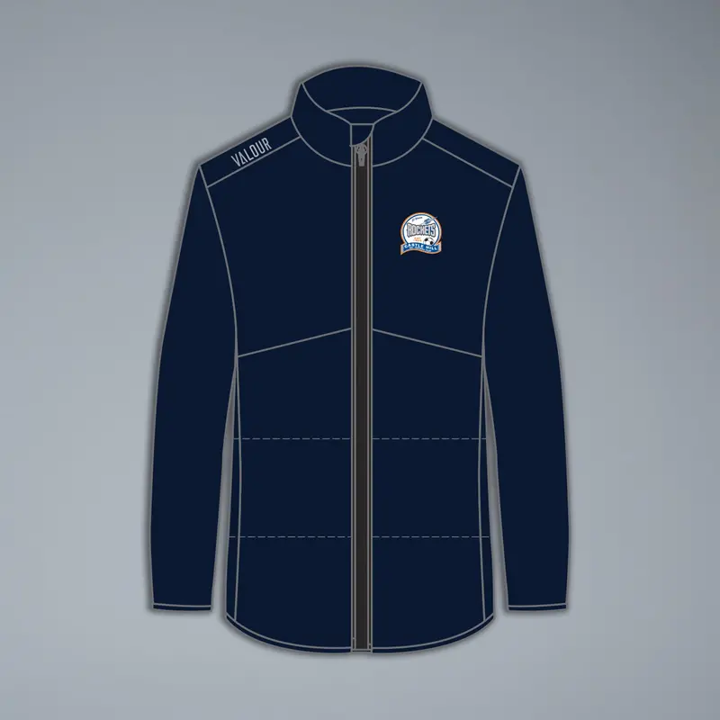 Castle Hill Rockets Fc Unisex Long Puffer Jacket 1