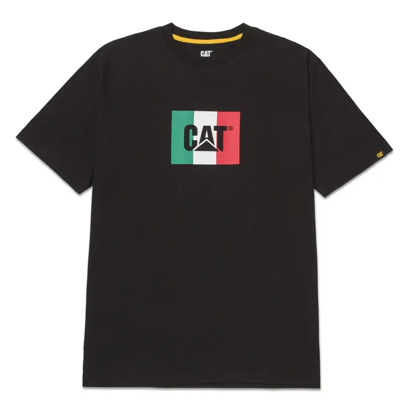 CAT Classic Trademark Short Sleeve Crewneck T-Shirt for Men