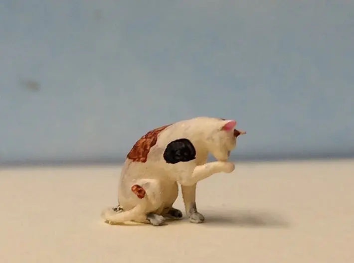 Cat Cleaning Paw 1