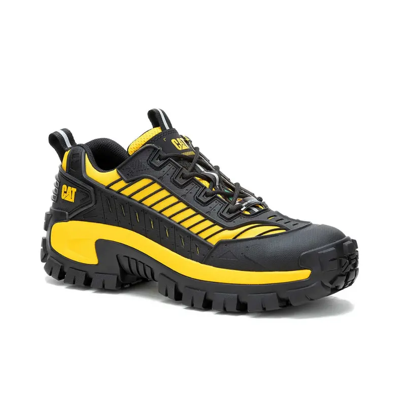 Cat Invader Mecha Men's Composite Toe Csa Athletic Shoe 726027 - Black/Yellow 1