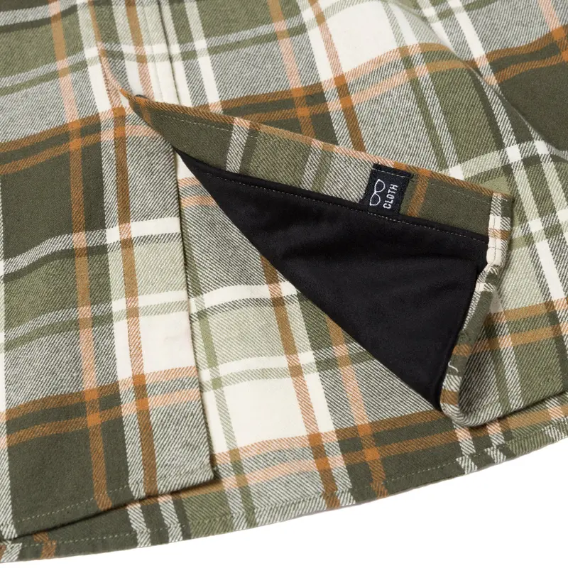 Cat Men's Button-Up Long Sleeve Flannel Work Shirt 6