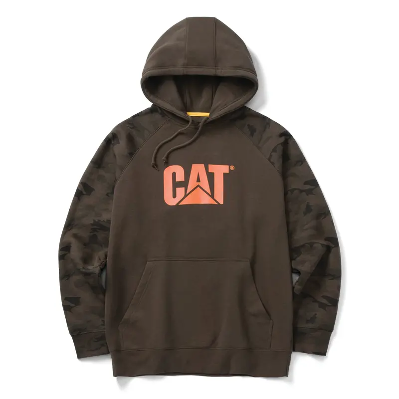 Cat Men's Colorblock Raglan Logo Hoodie 3