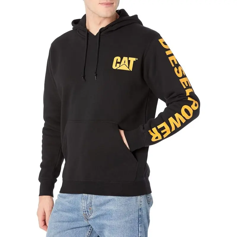 Cat Men's Diesel Power Pullover Work Hoodie 1090036 - Black 1