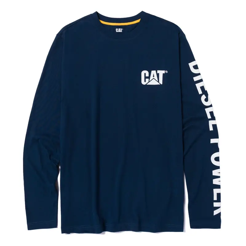 Cat Men's Diesel Powered Graphic Long Sleeve T-Shirt 1