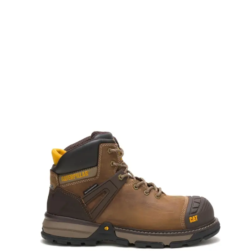 Cat Men's Excavator Superlite 6" Waterproof Eh Carbon Comp Toe Work Boot 1
