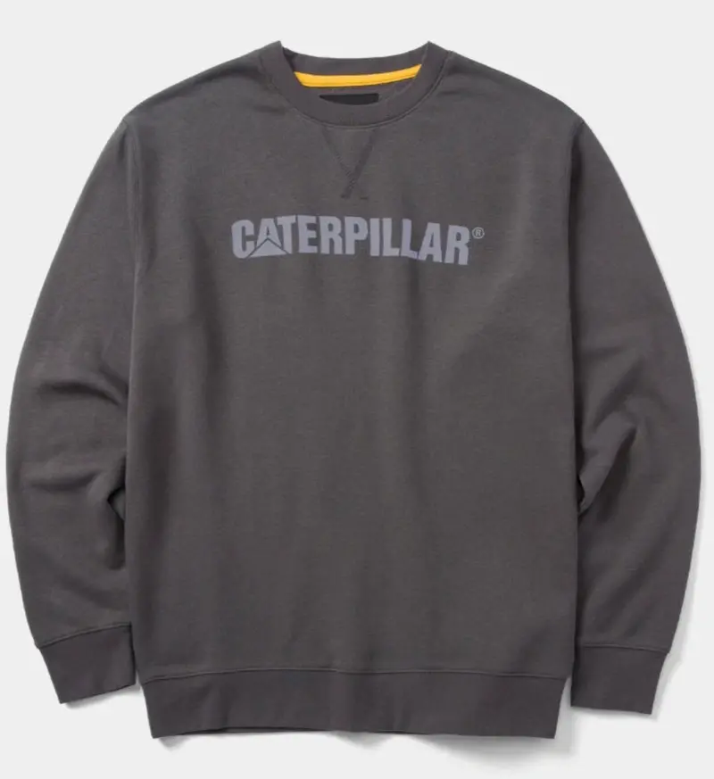Cat Men's Midweight Logo Graphic Crewneck Sweatshirt 2