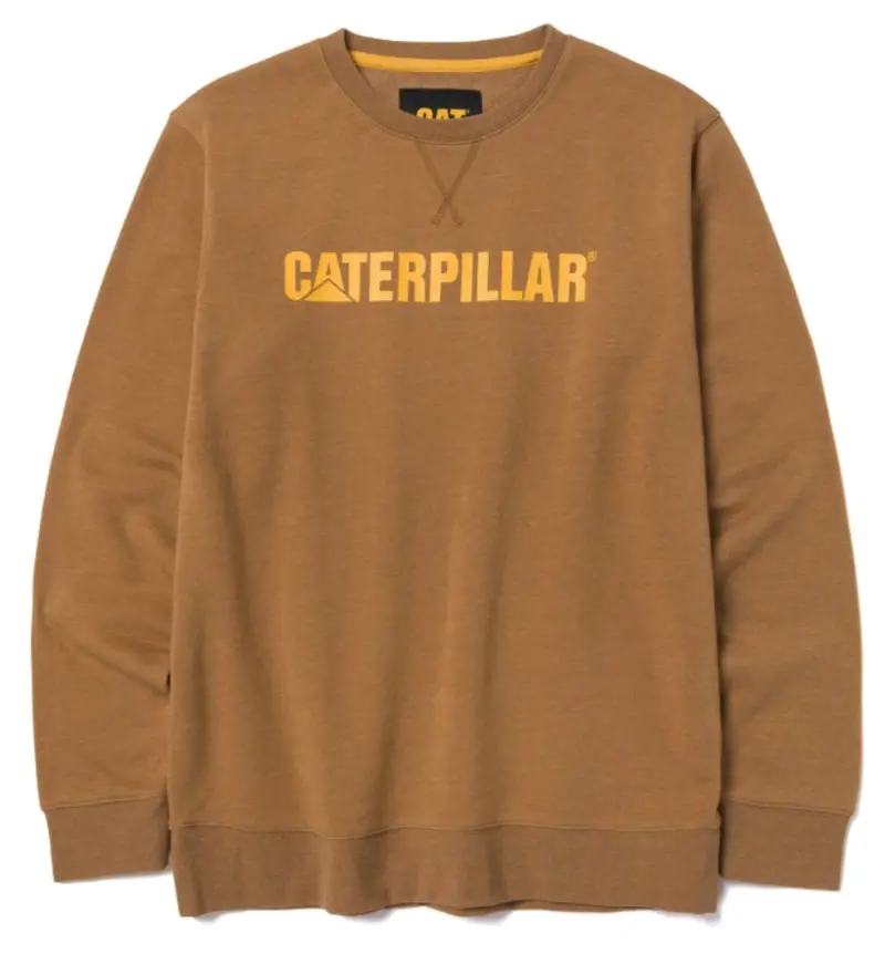 Cat Men's Midweight Logo Graphic Crewneck Sweatshirt 3