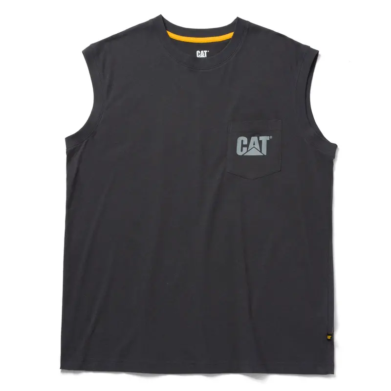 Cat Men's Trademark Sleeveless Pocket Tee 2