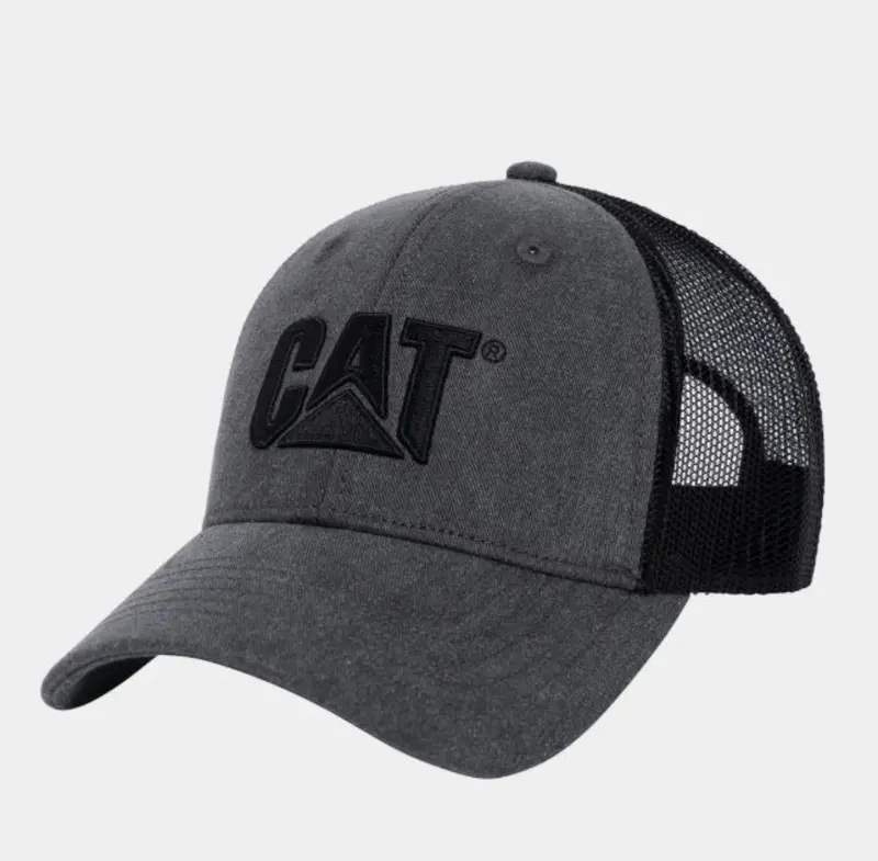 Cat Pigment Dye Logo Meshback Snapback Cap 1