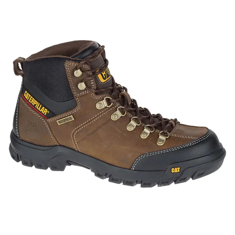 Cat Threshold Men's 6" Steel Toe Work Hiker Boot 722534 - Brown 2