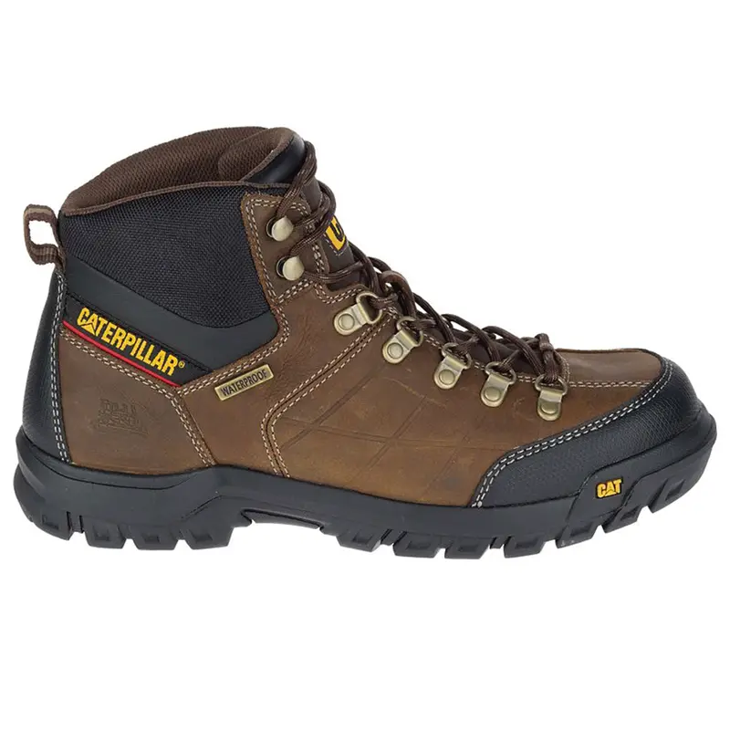 Cat Threshold Men's 6" Steel Toe Work Hiker Boot 722534 - Brown 3