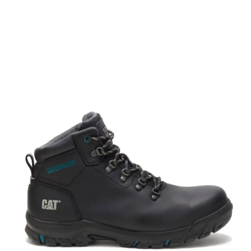 Cat Women's Mae Waterproof Steel Toe Work Boot_Black 1