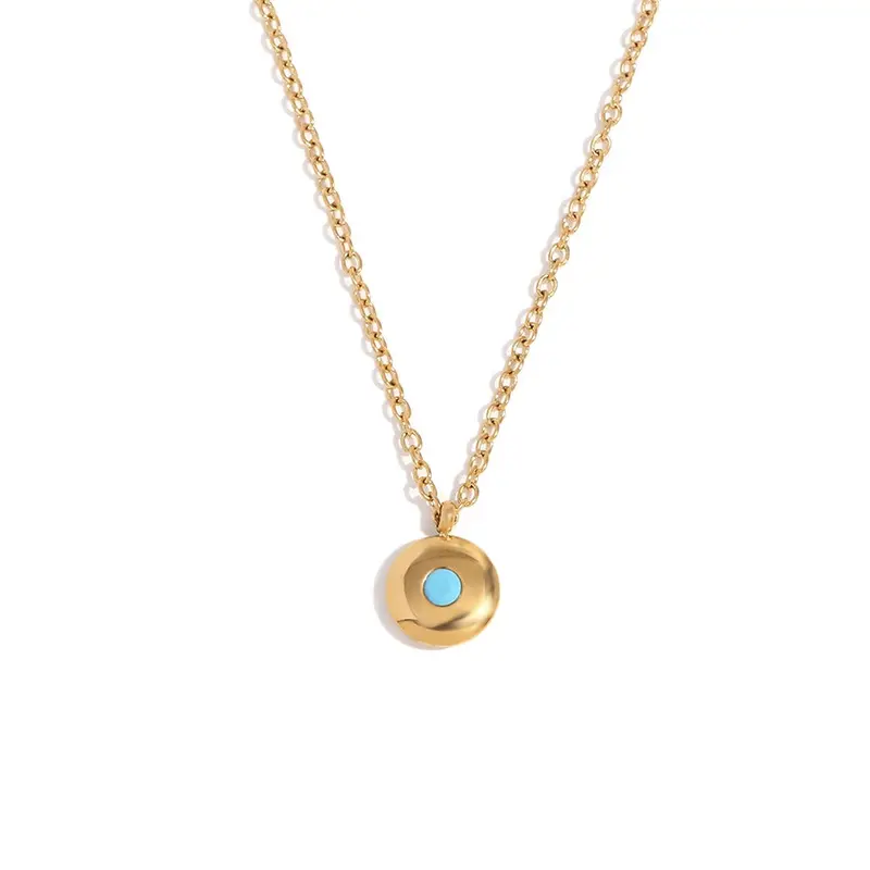Cat's Eye Pendant Necklace 12