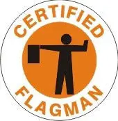 Certified Flagman Hard Hat Marker Hm-106 1