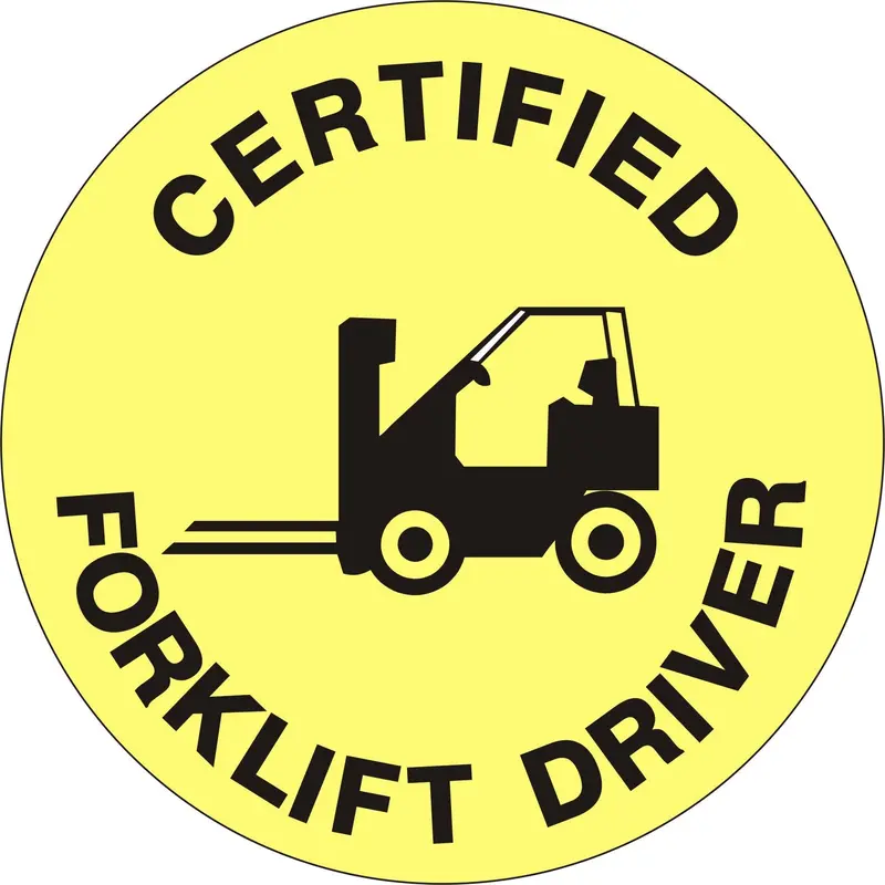 Certified Forklift Driver Hard Hat Marker Hm-96 1