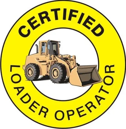 Certified Loader Operator Hard Hat Marker Hm-130 1