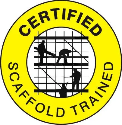 Certified Scaffold Trained Hard Hat Marker Hm-131 1