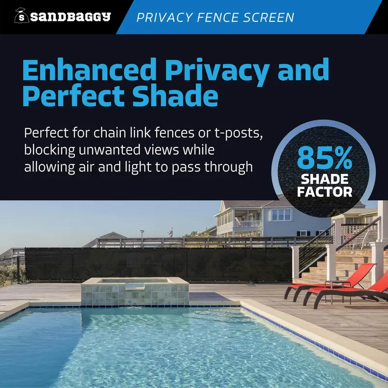 Chain Link Fence Privacy Screen - 6Ft X 50Ft Uv Resistant Hdpe 3