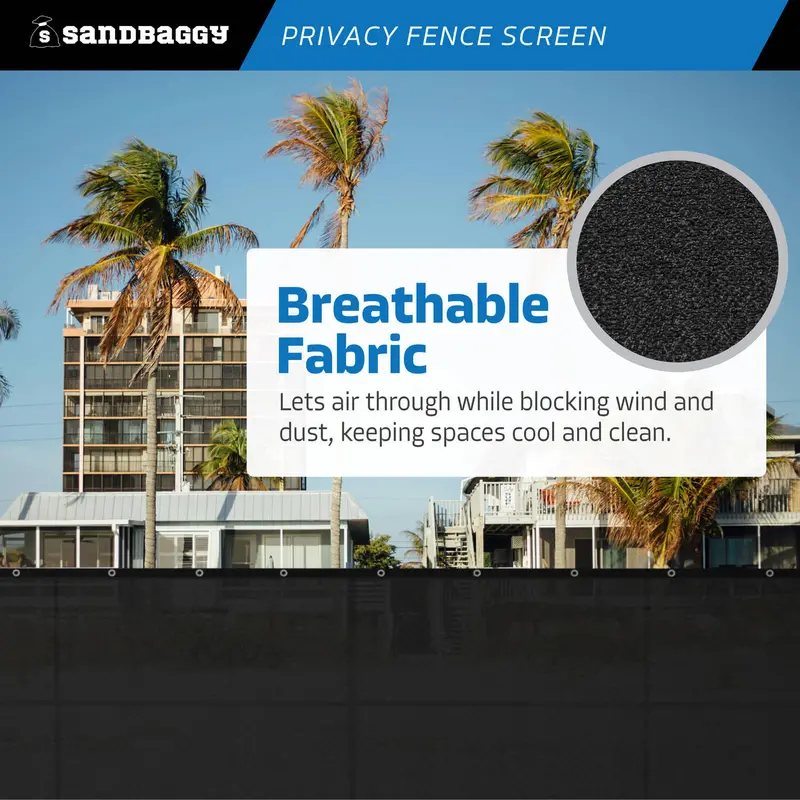 Chain Link Fence Privacy Screen - 6Ft X 50Ft Uv Resistant Hdpe 7