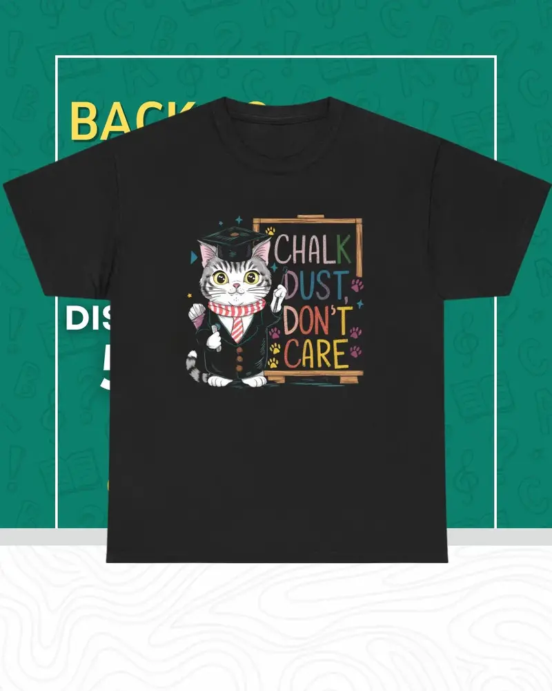 Chalk Dust Don't Care Cotton Tee 1