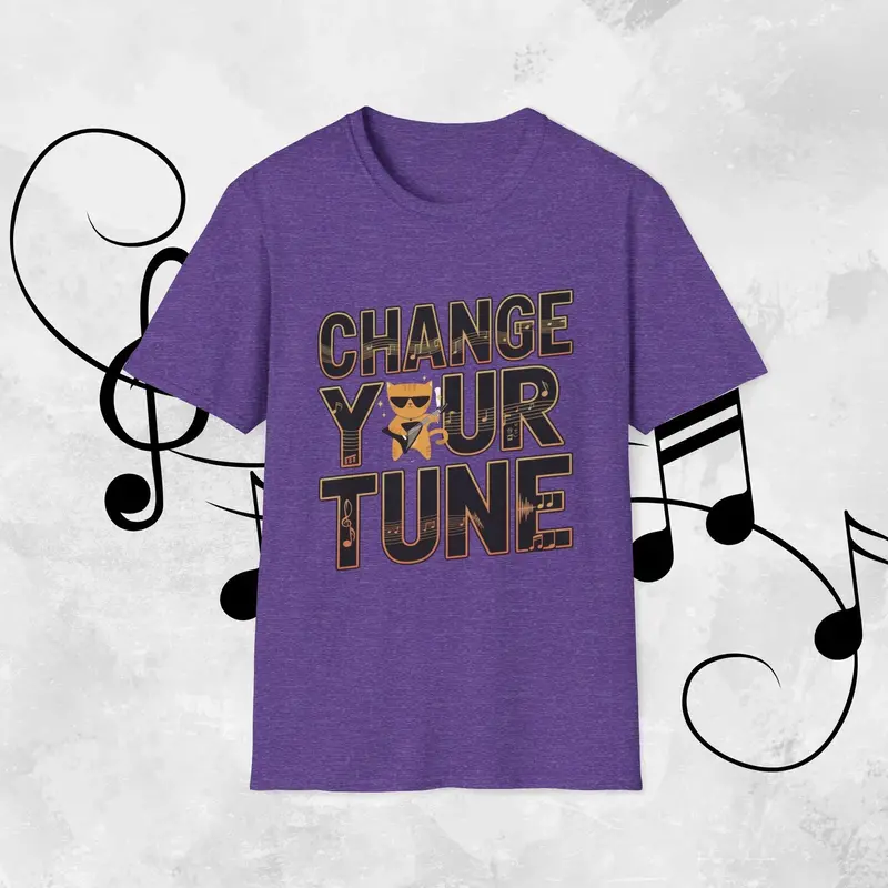 Change Your Tune Cotton T-Shirt 13
