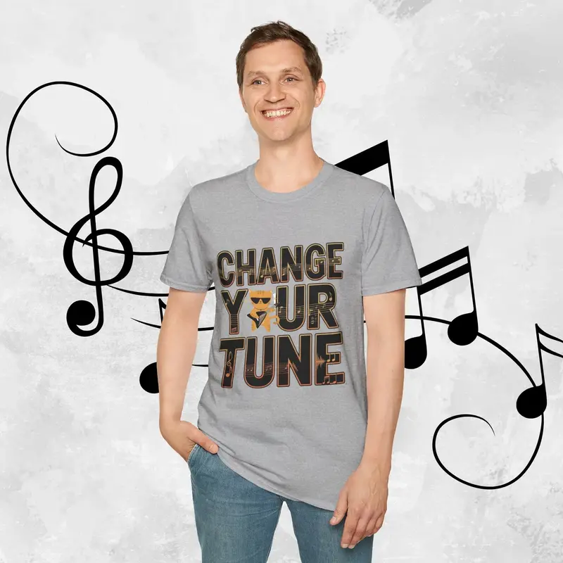 Change Your Tune Cotton T-Shirt 17