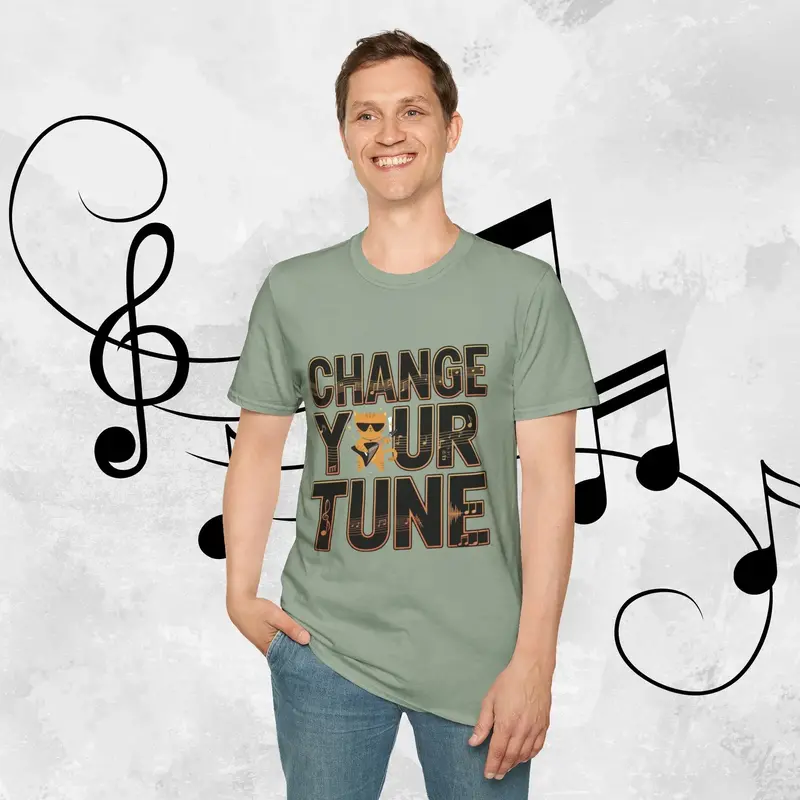 Change Your Tune Cotton T-Shirt 18