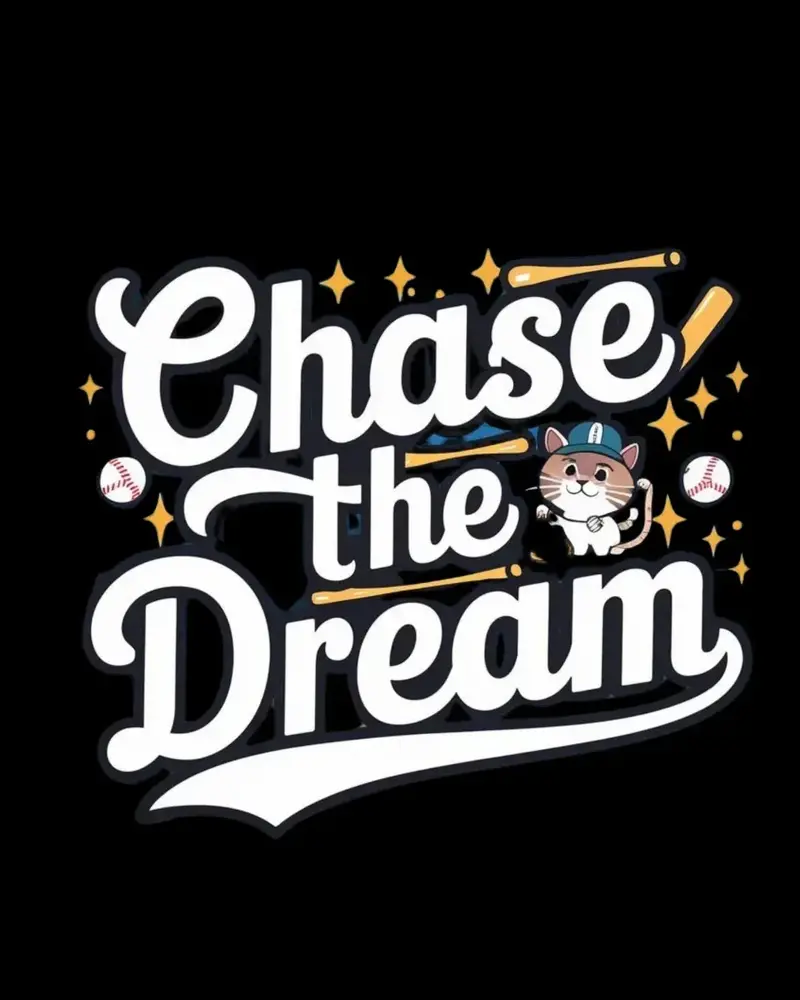 Chase The Dreams Baseball Crew Neck Tee 2