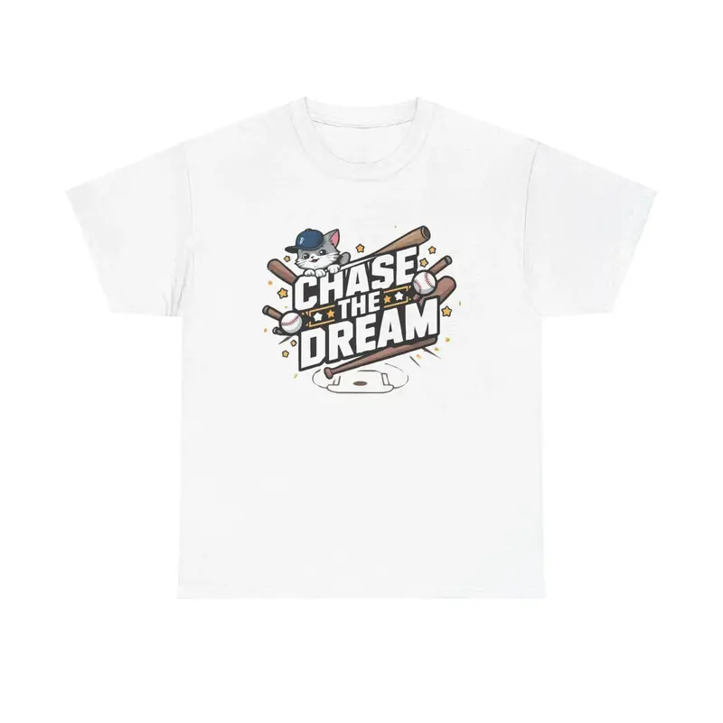 Chase Your Dream Baseball Cotton T-Shirt 5